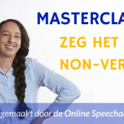 Masterclass "Zeg het non-verbaal!"